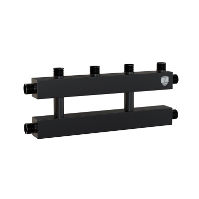 Коллектор на 2 (3) отопительных контура, Ду 25 с кронштейнами Коллектор на 2 (3) отопительных контура, Ду 25 с кронштейнами