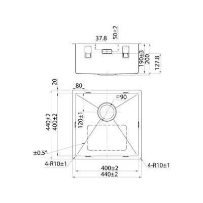 Мойка IDDIS Edifice нерж. сталь, матовое золото, EDI44B0i77 Мойка IDDIS Edifice нерж. сталь, матовое золото, EDI44B0i77