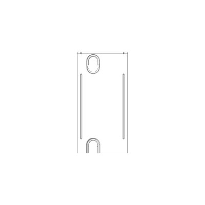 Боковая крышка левая 33х300, запасная часть к радиатору LEMAX Боковая крышка левая 33х300, запасная часть к радиатору LEMAX