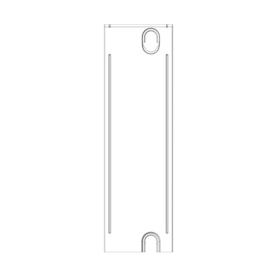 Боковая крышка левая 33х500, запасная часть к радиатору LEMAX Боковая крышка левая 33х500, запасная часть к радиатору LEMAX