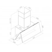 Вытяжка Pando P-725/90 CR.BLANCO 850