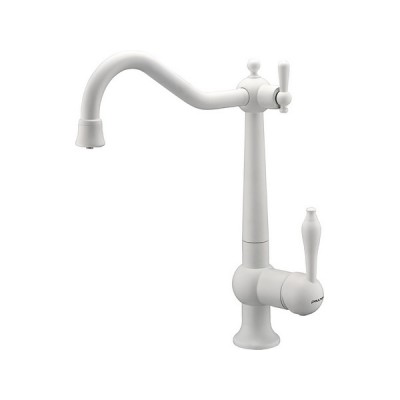 Смеситель Paulmark Retro Re213226-431, белый матовый Смеситель Paulmark Retro Re213226-431, белый матовый