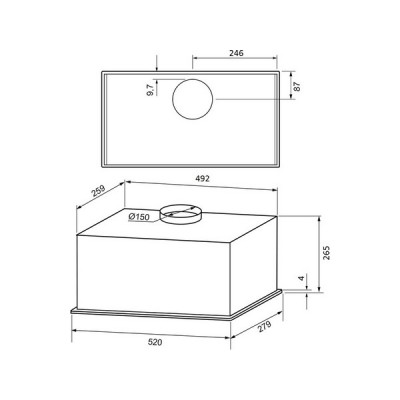 Вытяжка KRONA ASPEN 600 black SGC Вытяжка KRONA ASPEN 600 black SGC