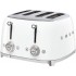 Тостер на 4 ломтика SMEG TSF03WHEU белый Тостер на 4 ломтика SMEG TSF03WHEU белый