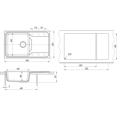 Мойка Dr.Gans КАРДИНАЛ 840 терра Мойка Dr.Gans КАРДИНАЛ 840 терра