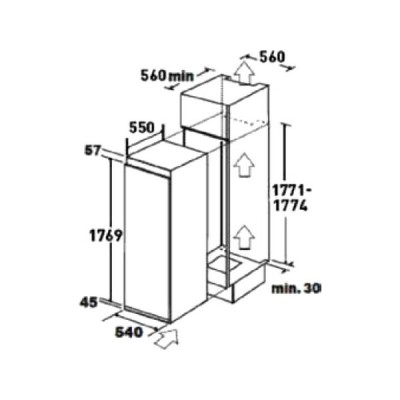 Холодильная камера Kanzler K 09 встраиваемая Холодильная камера Kanzler K 09 встраиваемая