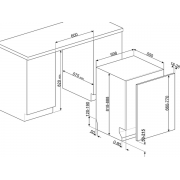 Посудомоечная машина SMEG STL7324AQLLW