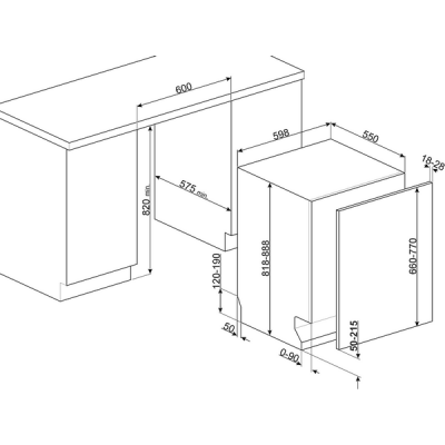 Посудомоечная машина SMEG STL7324AQLLW Посудомоечная машина SMEG STL7324AQLLW
