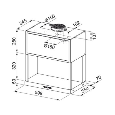 Вытяжка Franke FMA MODULAR F60 BK MATT (335.0706.646) Вытяжка Franke FMA MODULAR F60 BK MATT (335.0706.646)