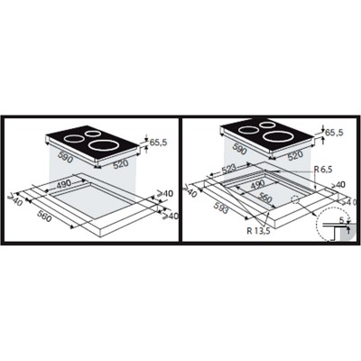 Варочная панель Brandt BPI6362B индукционная Варочная панель Brandt BPI6362B индукционная