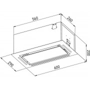 Вытяжка MEFERI INBOX60BK GLASS POWER