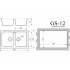 Мойка Gamma Stone GS-12 темно-серый 309 Мойка Gamma Stone GS-12 темно-серый 309