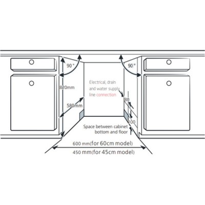 Посудомоечная машина De Dietrich DV301044J Посудомоечная машина De Dietrich DV301044J