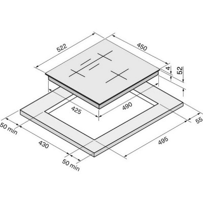 Варочная панель KRONA GENESIS max 45 WH индукционная Варочная панель KRONA GENESIS max 45 WH индукционная