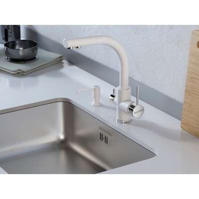 Смеситель Paulmark Essen Es213011-431, белый матовый Смеситель Paulmark Essen Es213011-431, белый матовый