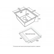 Мойка Paulmark Yuni 39 uni YU39-LG, светлое золото