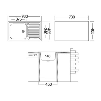 Мойка Ukinox Классика CLM760.435 -GT5K 1R Мойка Ukinox Классика CLM760.435 -GT5K 1R