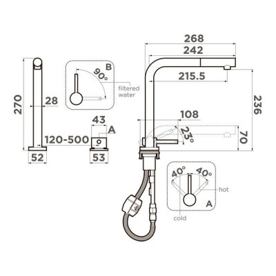 Смеситель Omoikiri Nara 2 Plus-S-C латунь/хром (4994367) Смеситель Omoikiri Nara 2 Plus-S-C латунь/хром (4994367)