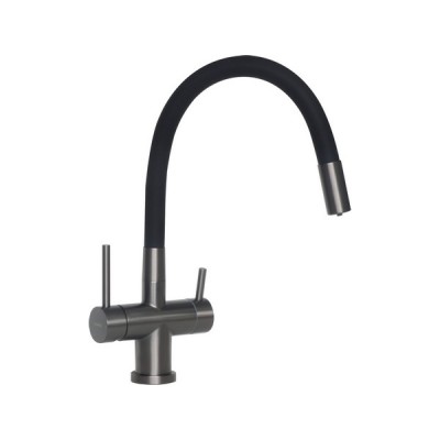 Смеситель Longran Techno LM2198 Gun Grey/Black Смеситель Longran Techno LM2198 Gun Grey/Black