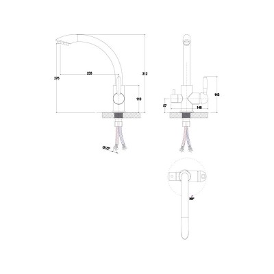 Смеситель Paulmark Essen Es213001-NI, никель Смеситель Paulmark Essen Es213001-NI, никель