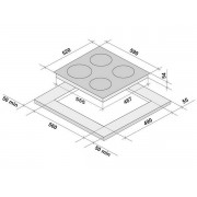 Варочная панель KRONA MERIDIANA 60 WH индукционная