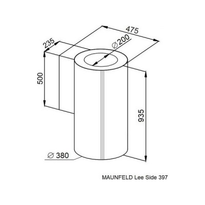 Вытяжка MAUNFELD Lee Side 397 золотой Вытяжка MAUNFELD Lee Side 397 золотой