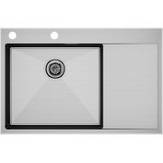 Мойка Paulmark Atlan L-edge PM777851-BSL, брашированная нерж. сталь