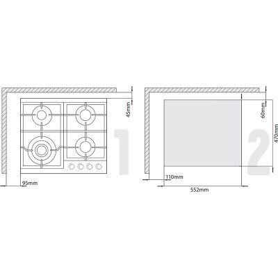 Варочная панель Kanzler KG 026 S газовая Варочная панель Kanzler KG 026 S газовая