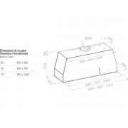 Вытяжка Pando NCR/78 IX-CR.BLANCO V.850 SEC