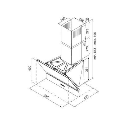 Вытяжка KRONA SATURN 600 DN WHITE 4S Вытяжка KRONA SATURN 600 DN WHITE 4S