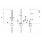 Смеситель Paulmark Wetter We213030-SS, нержавеющая сталь