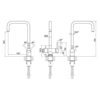 Смеситель Paulmark Wetter We213030-SS, нержавеющая сталь Смеситель Paulmark Wetter We213030-SS, нержавеющая сталь