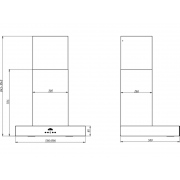 Вытяжка Elikor Агат 60Н-1000-Е4Д нерж/черный