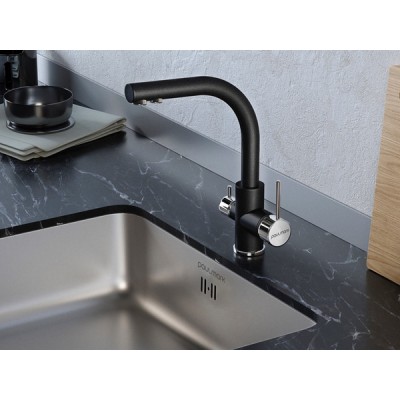 Смеситель Paulmark Essen Es213011-418, черный металлик Смеситель Paulmark Essen Es213011-418, черный металлик