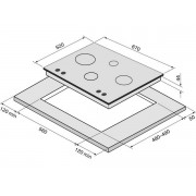 Варочная панель KRONA RITTER 67/60 BL газовая