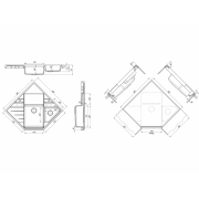 Мойка Florentina Бомбей черный