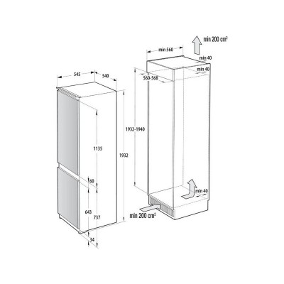 Холодильник Gorenje NRKI519141 встраиваемый Холодильник Gorenje NRKI519141 встраиваемый