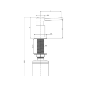 Дозатор Paulmark BREVIT D005-NI, никель