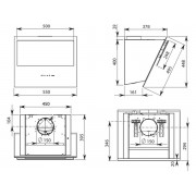 Вытяжка Falmec VERSO 55 GRAY