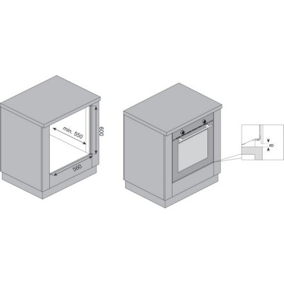 Духовой шкаф KRONA INFINITUM max 60 BL/BL Духовой шкаф KRONA INFINITUM max 60 BL/BL