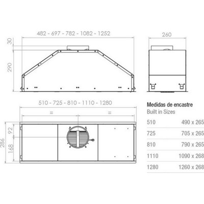 Вытяжка Pando GTI/810 NEGRO V.1050 ECO SEC PLUS Вытяжка Pando GTI/810 NEGRO V.1050 ECO SEC PLUS