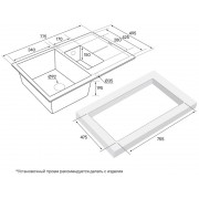 Мойка Paulmark Flugen 60/1,5 PM237850-BE, бежевый