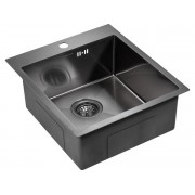 Мойка Paulmark Favor PM214551-GM, вороненая сталь