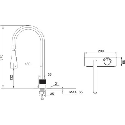 Смеситель с водопадом Handmade SUS130-017F-2, нерж.сталь Смеситель с водопадом Handmade SUS130-017F-2, нерж.сталь