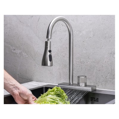 Смеситель с водопадом Handmade SUS130-017F-2, нерж.сталь Смеситель с водопадом Handmade SUS130-017F-2, нерж.сталь