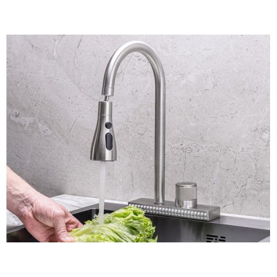 Смеситель с водопадом Handmade SUS130-017F-2, нерж.сталь Смеситель с водопадом Handmade SUS130-017F-2, нерж.сталь