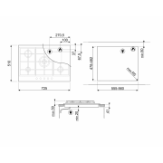 Варочная панель SMEG PX375 газовая