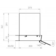 Вытяжка Pando TIL-2/60 INOX V.830 ECS