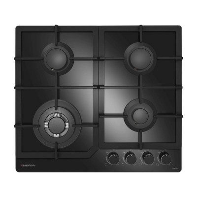 Варочная панель MEFERI MGH604BK GLASS COMFORT газовая Варочная панель MEFERI MGH604BK GLASS COMFORT газовая