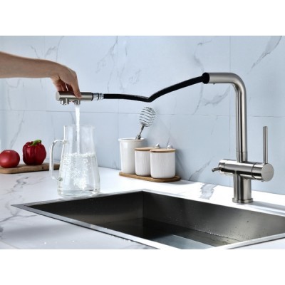 Смеситель Paulmark Serpentine Se213222-NI, никель Смеситель Paulmark Serpentine Se213222-NI, никель